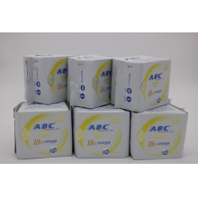 ABC日用超薄棉卫生巾18片KU13**12包/件