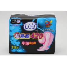 U点 超熟睡14片420加长网面*24包/件