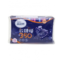 高洁丝放肆睡5片丝薄夜棉350mm卫生巾*32包/件