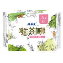 ABC夜用棉8片茶树精华N82*48包/件